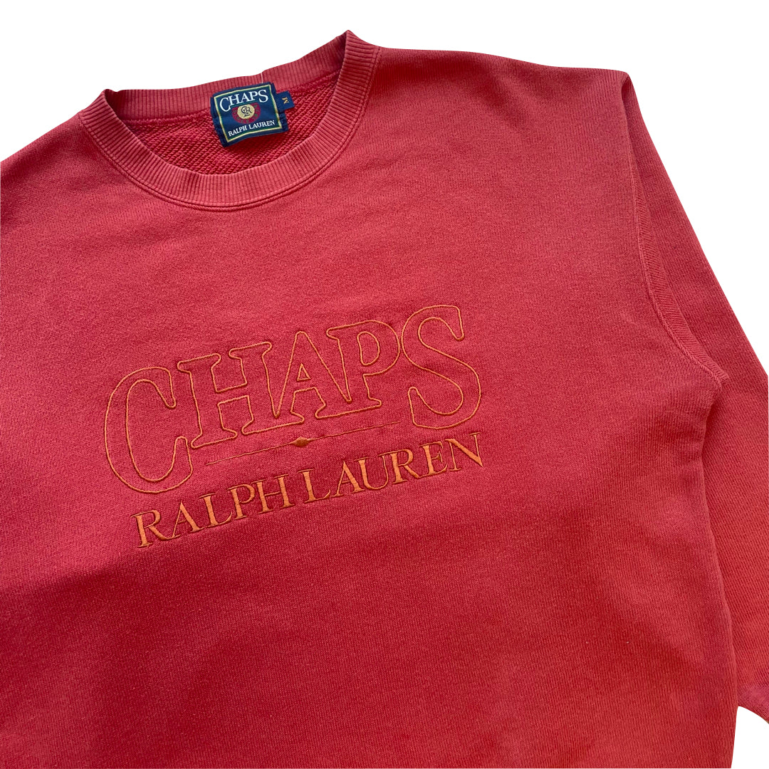 Chaps Ralph Lauren Orange Sweatshirt