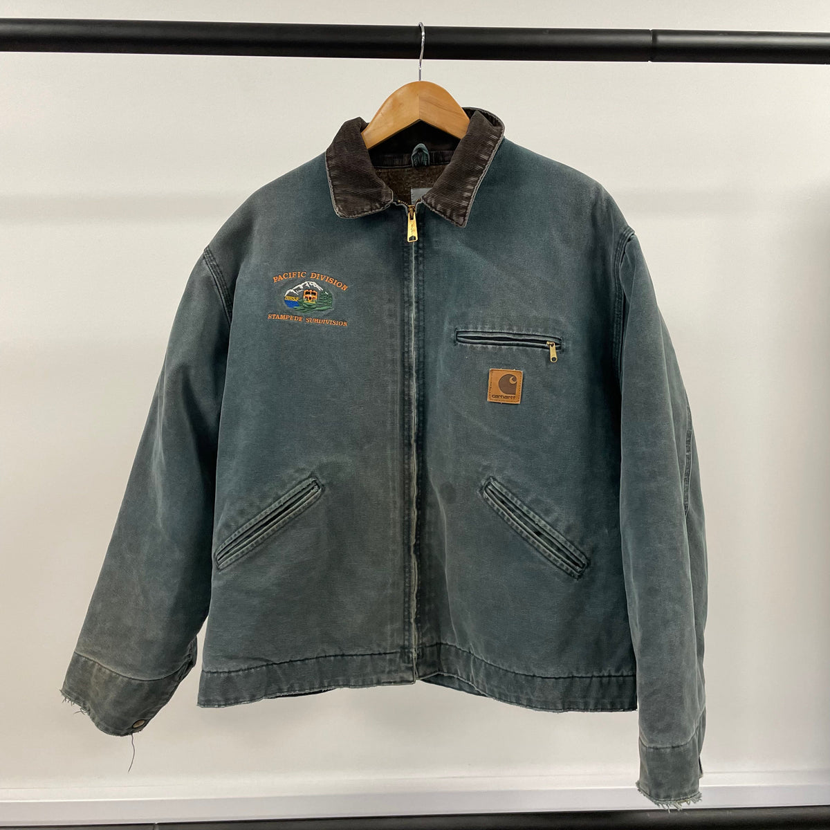 Vintage Carhartt Faded Green Detroit Jacket