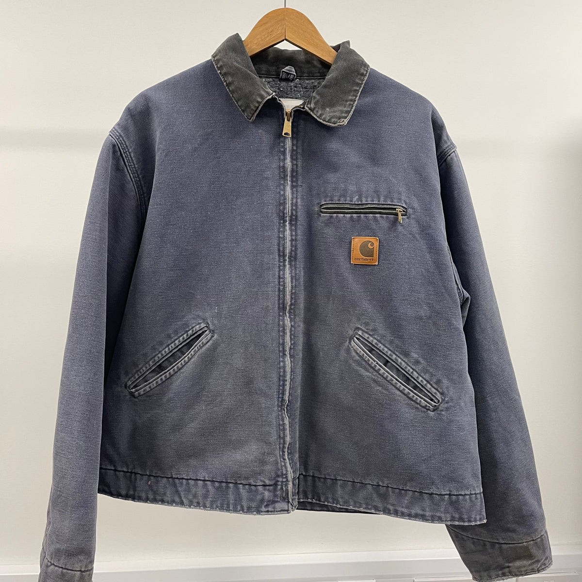 Vintage Carhartt Faded Blue Detroit Jacket
