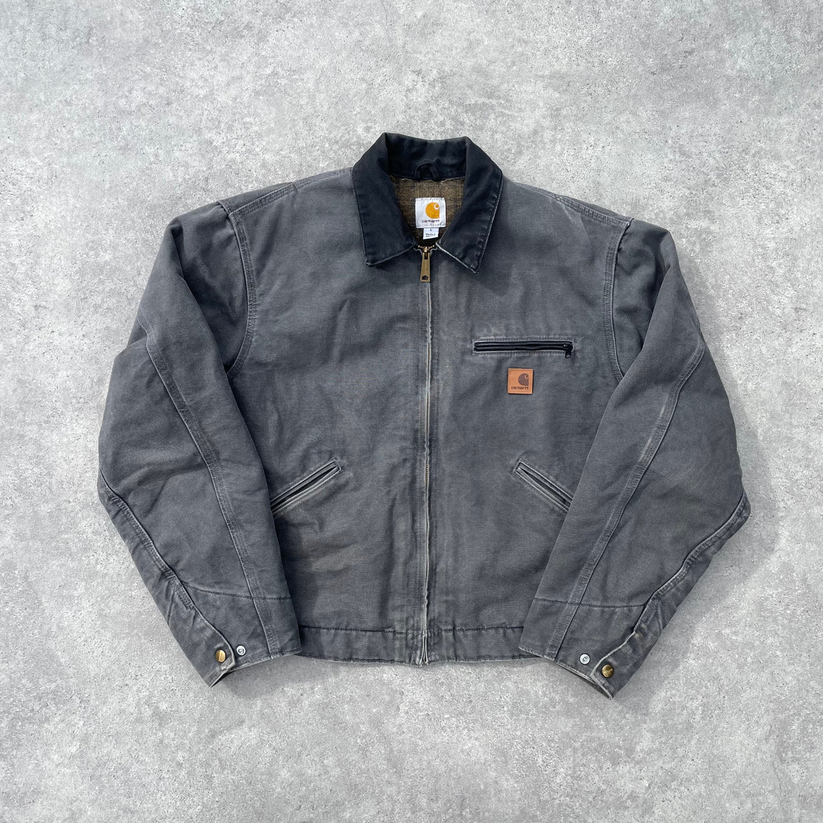 Vintage Carhartt Faded Grey Detroit Jacket