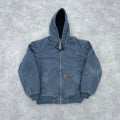 Vintage Carhartt Grey Hooded Jacket