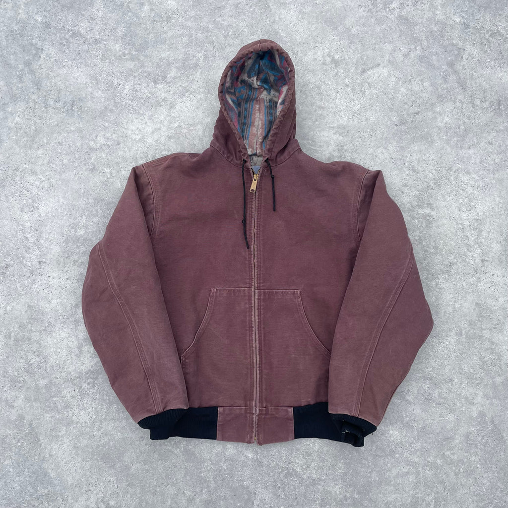 Vintage Carhartt Plum Hooded Jacket
