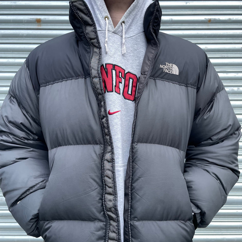 The North Face Matte Grey Puffer Jacket