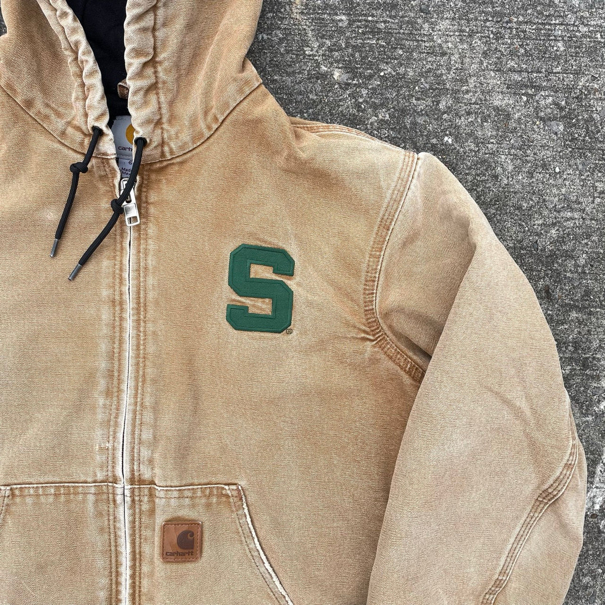 Vintage Carhartt Sand Hooded Jacket