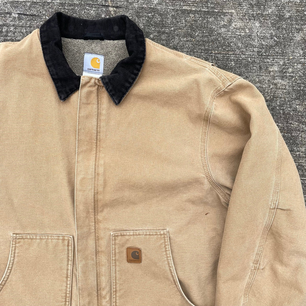 Vintage Carhartt Cream Chore Jacket