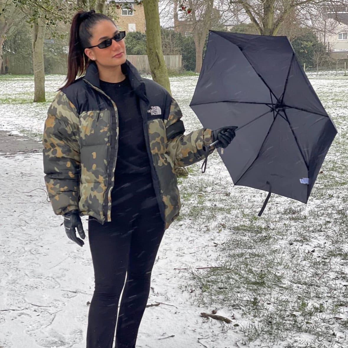The North Face Camo Puffer Jacket