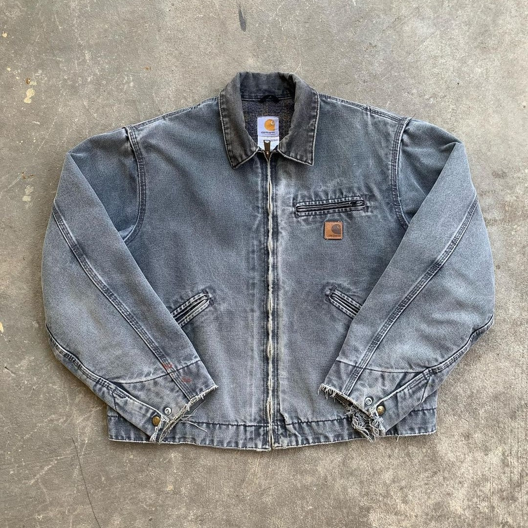 Vintage Carhartt Faded Grey Detroit Jacket