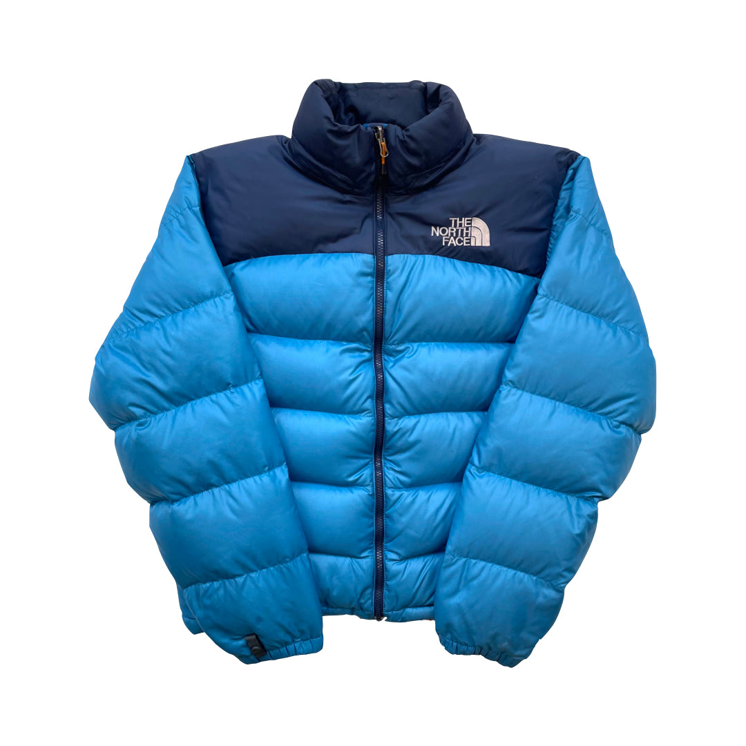The North Face Blue N2 Puffer Jacket WITH STAIN