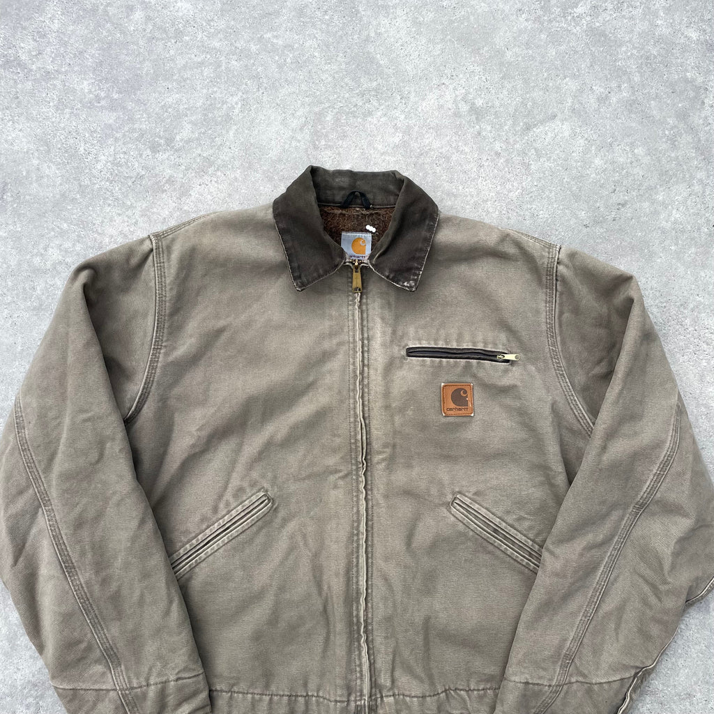 Vintage Carhartt Beige Detroit Jacket