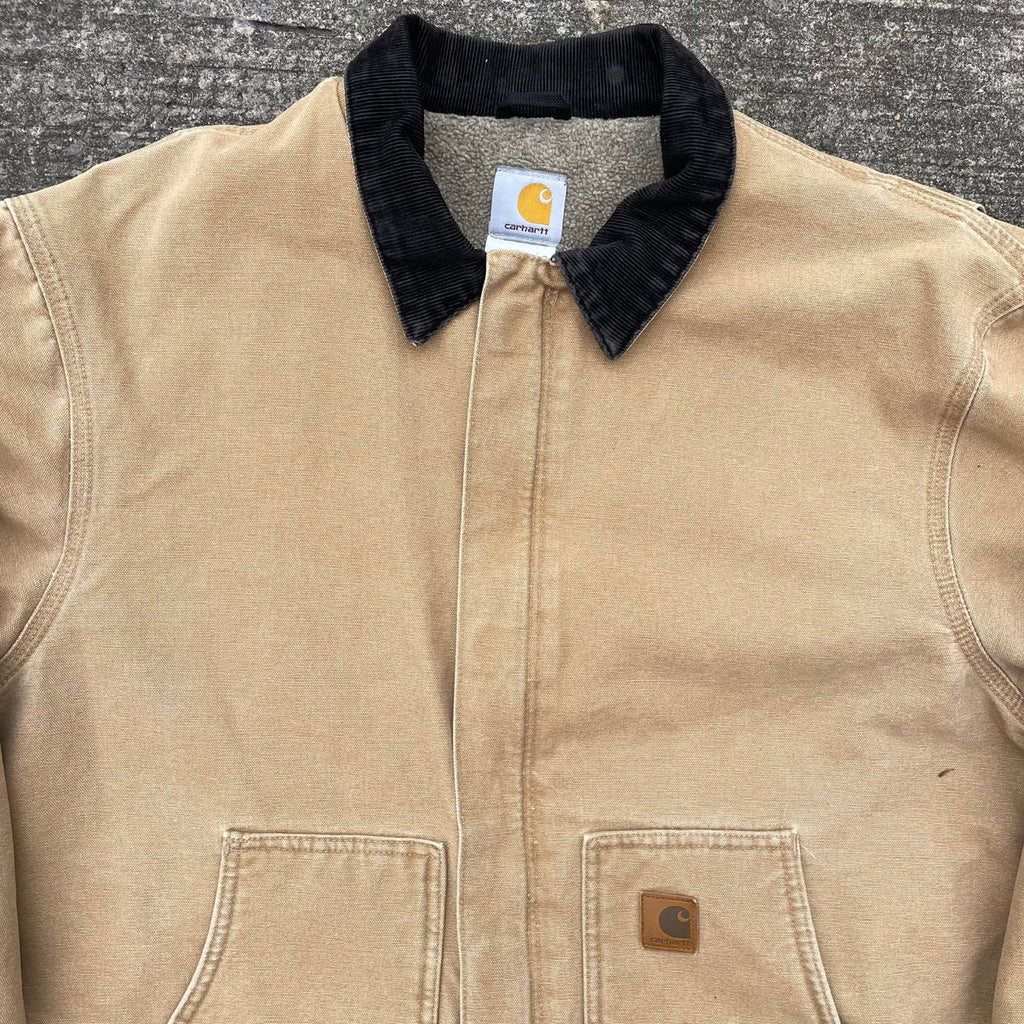 Vintage Carhartt Cream Chore Jacket