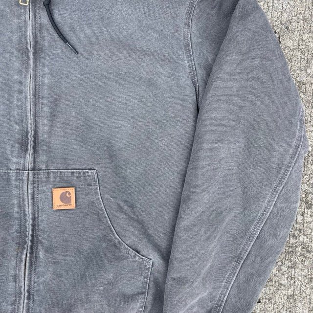 Vintage Carhartt Grey Hooded Jacket