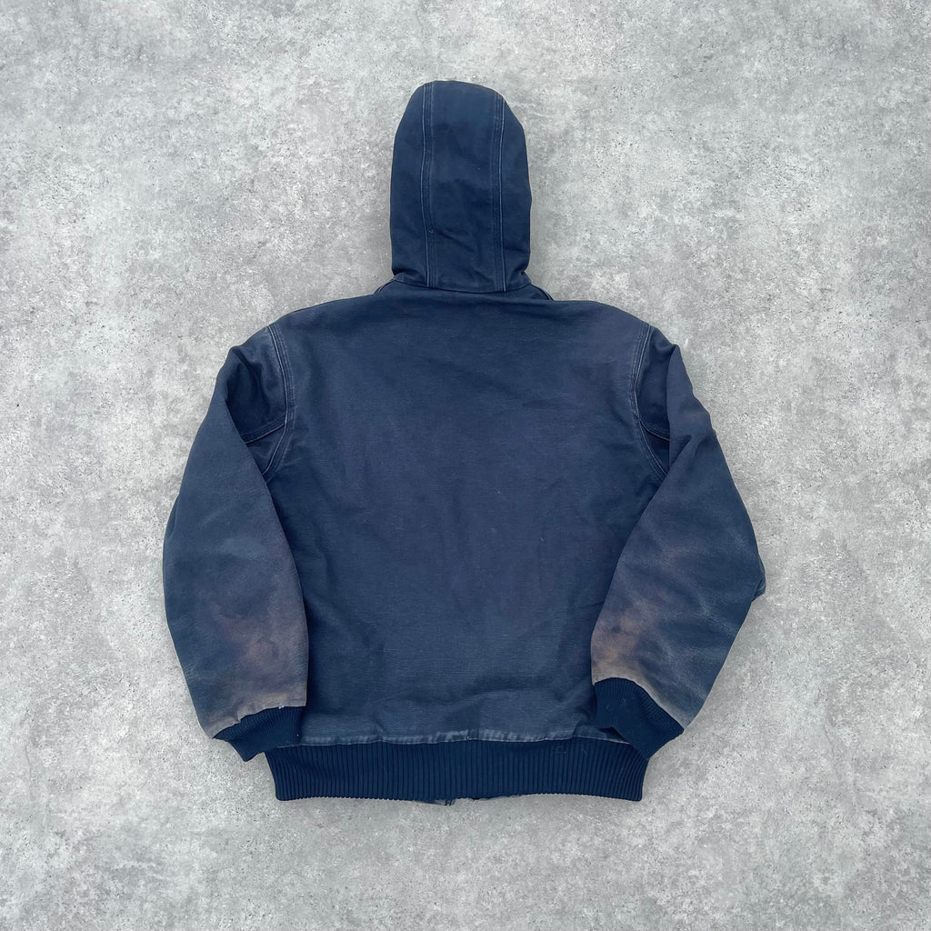 Vintage Carhartt Blue Hooded Jacket
