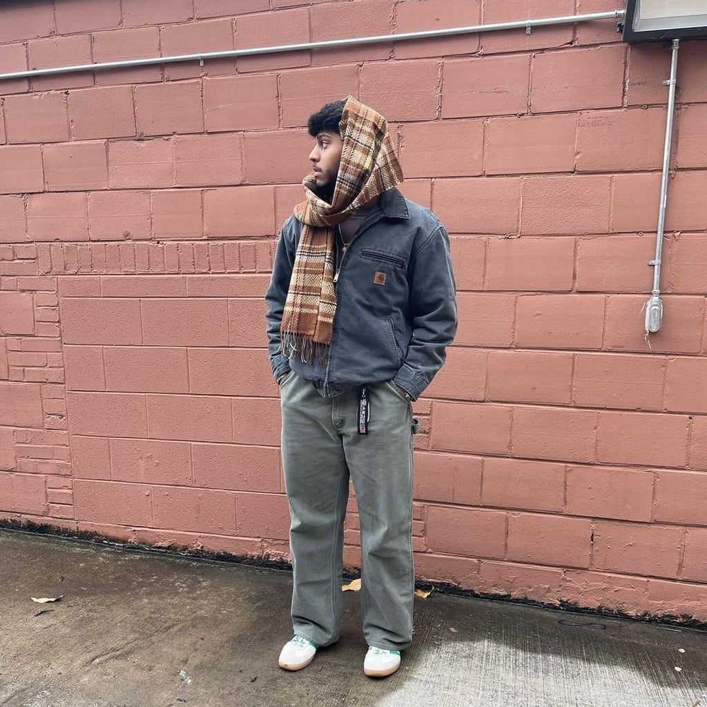 Vintage Carhartt Faded Grey Detroit Jacket