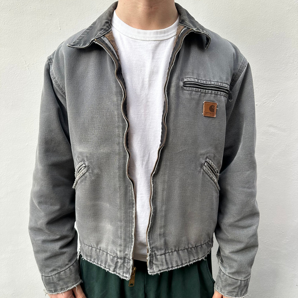 Vintage Carhartt Faded Grey Detroit Jacket