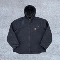 Vintage Carhartt Black Hooded Jacket