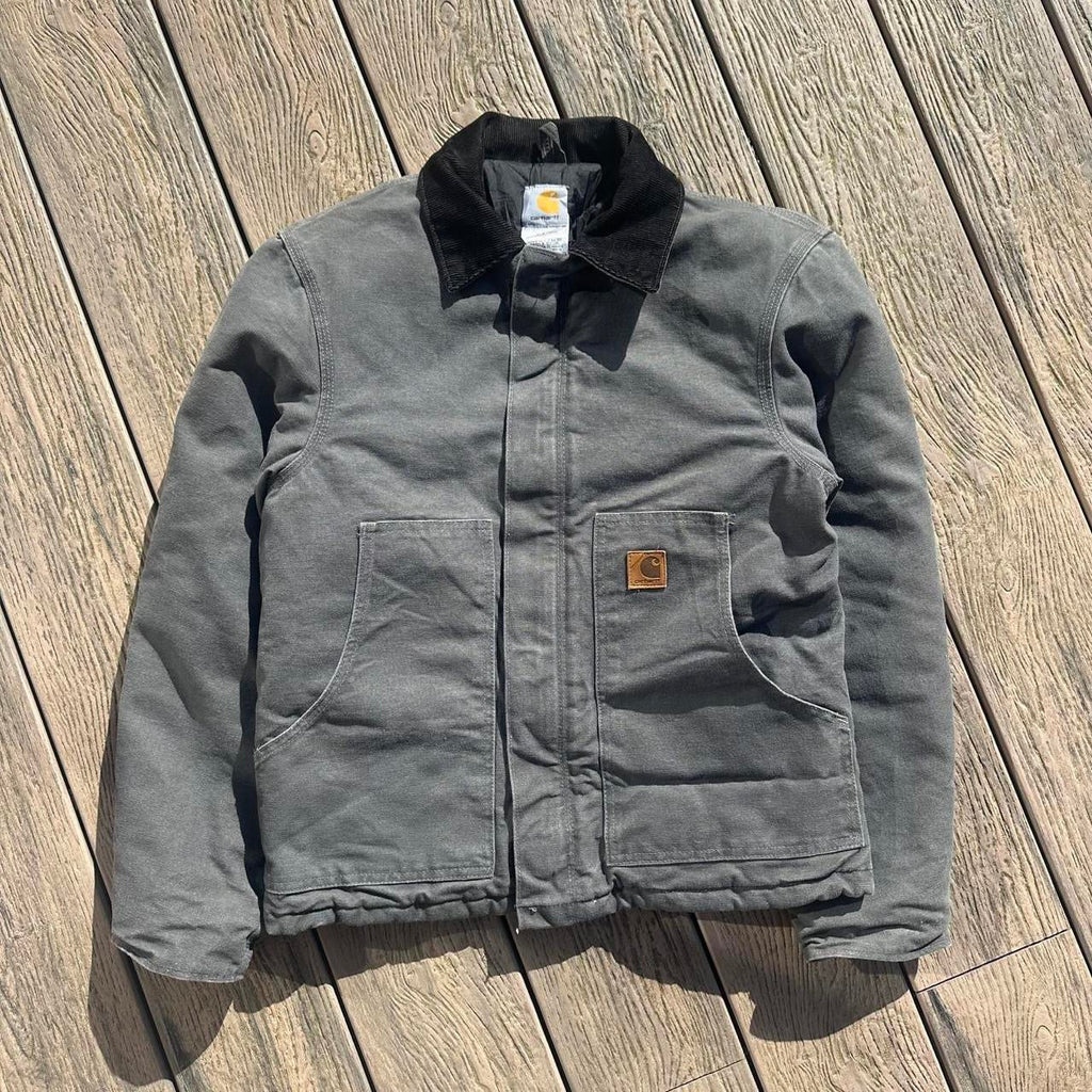Vintage Carhartt Faded Grey Chore Detroit Jacket