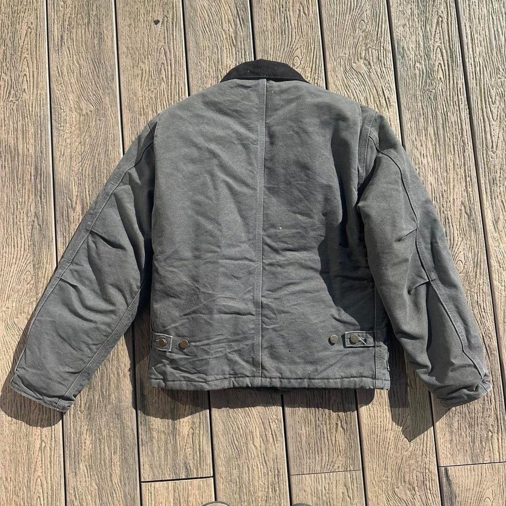 Vintage Carhartt Faded Grey Chore Detroit Jacket