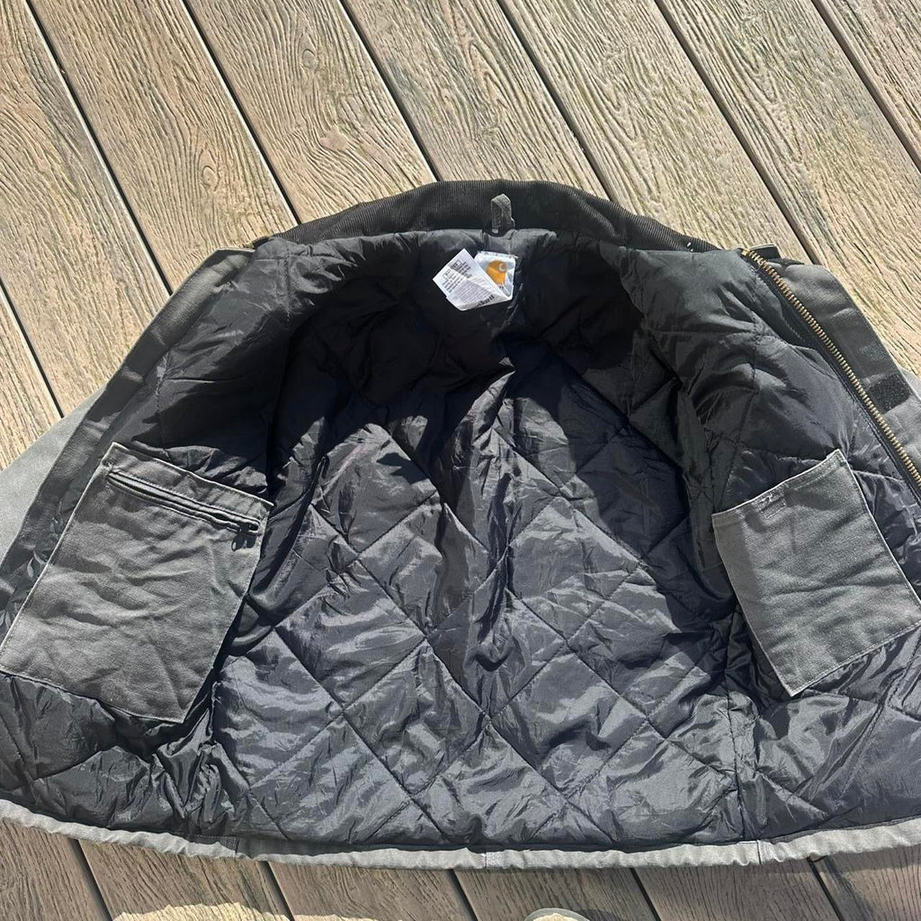 Vintage Carhartt Faded Grey Chore Detroit Jacket