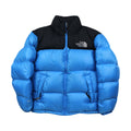 The North Face Baby Blue Puffer Jacket WITH STAIN & REPAIR