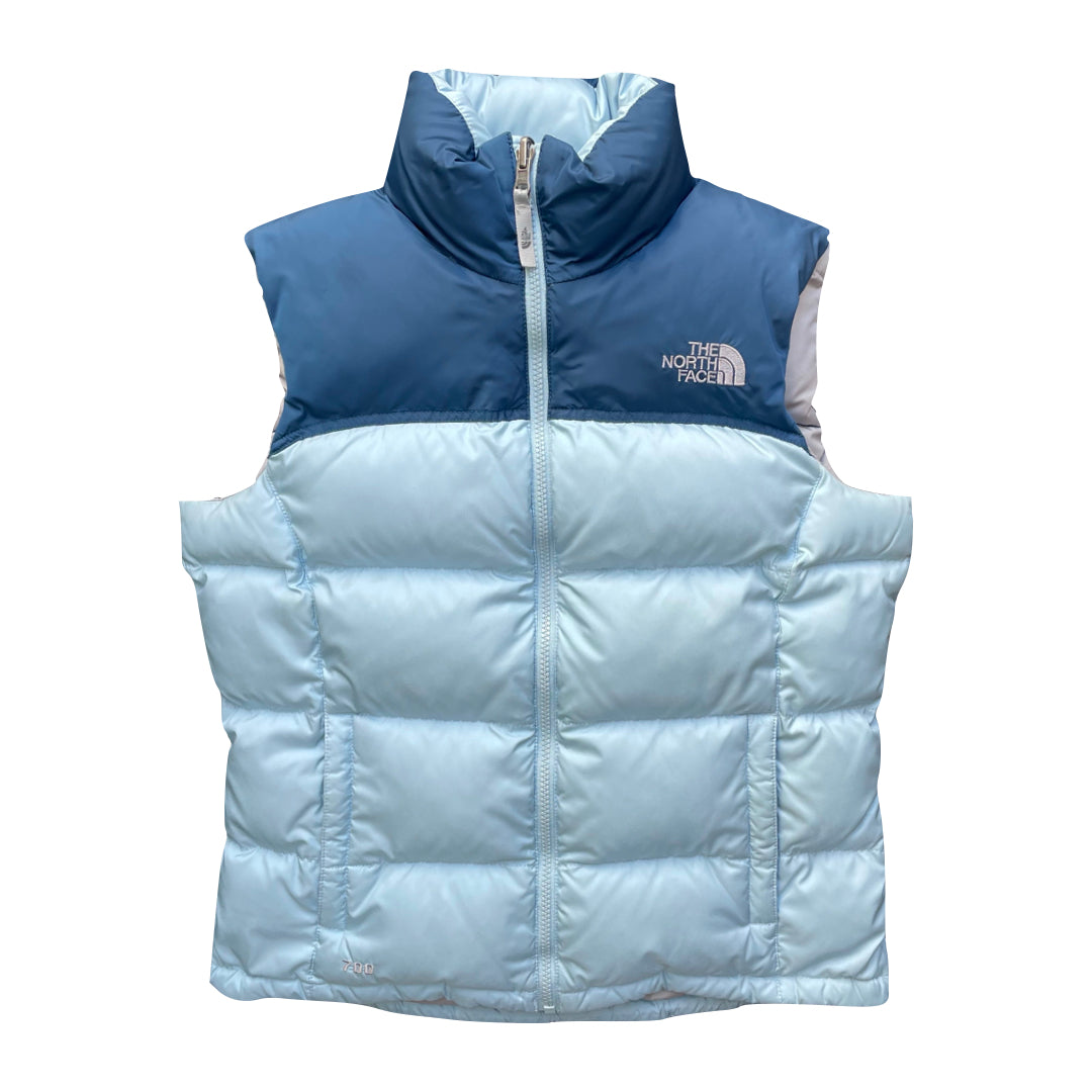 The North Face Women’s Baby Blue Two Tone Gilet Puffer Jacket