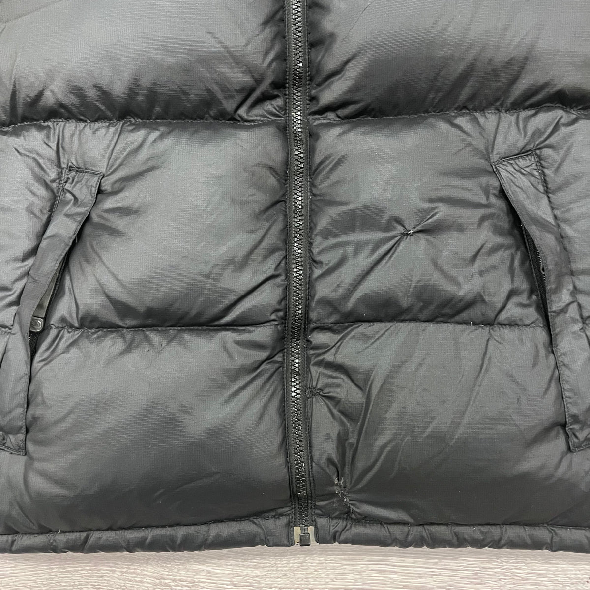 The North Face Black Puffer Jacket WITH REPAIR