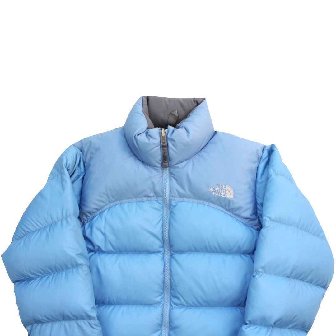 The North Face Womens Baby Blue Puffer Jacket