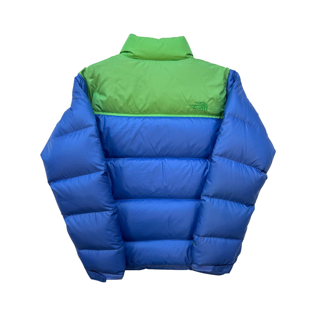 The North Face Light Purple and Green Puffer Jacket