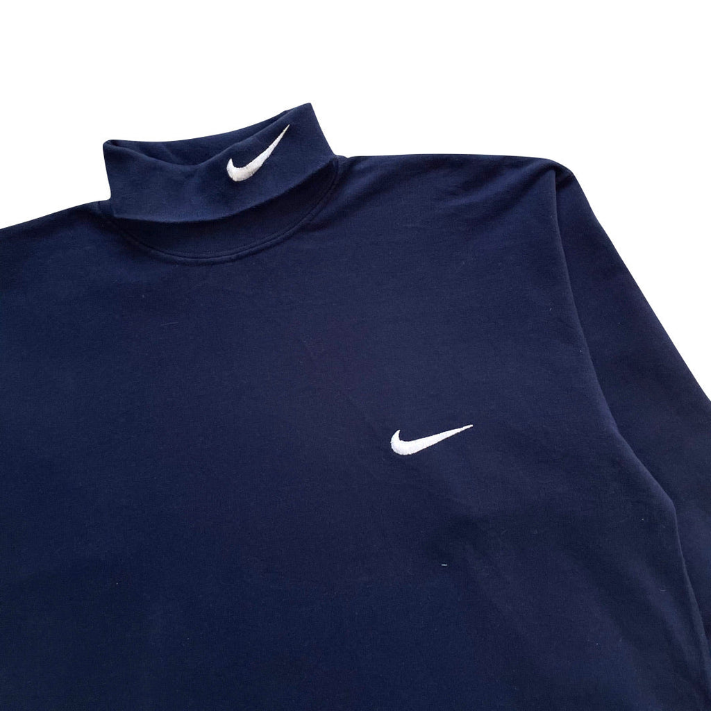 Nike Navy Blue Turtle Neck Sweatshirt