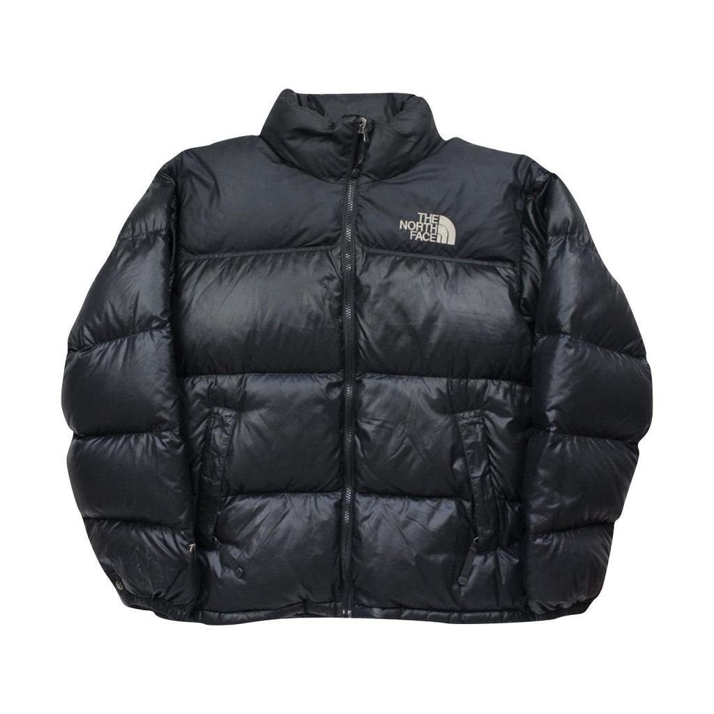 The North Face Black Puffer Jacket WITH PATCHES