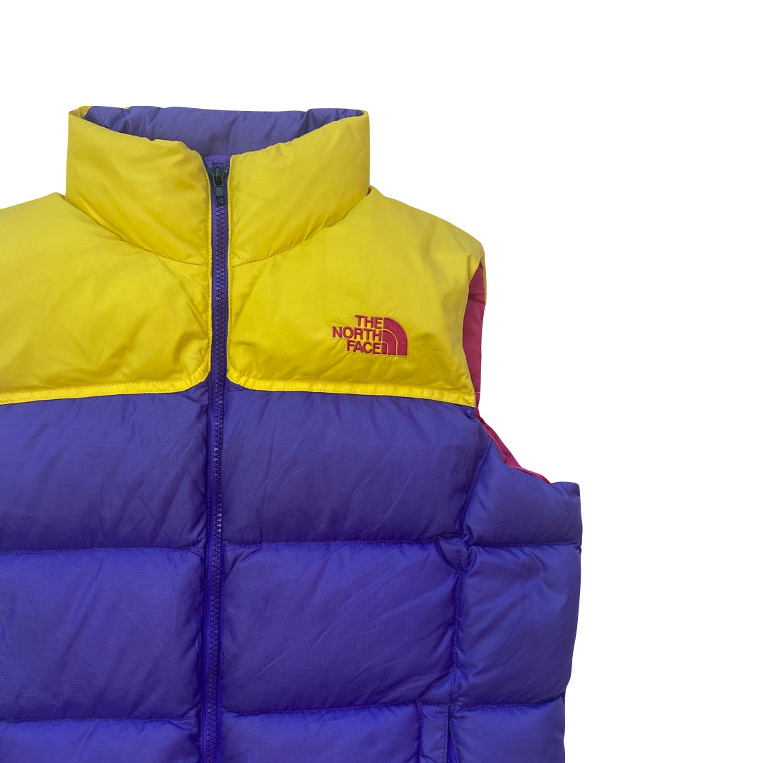 The North Face Women’s Purple & Yellow Gilet Puffer Jacket