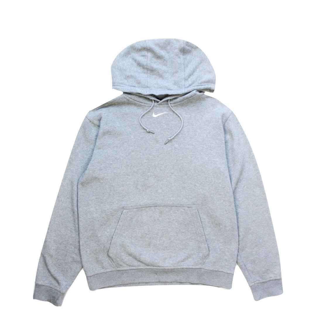 Nike Grey Center Logo Hoodie Sweatshirt