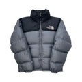 The North Face Grey Puffer Jacket WITH STAIN