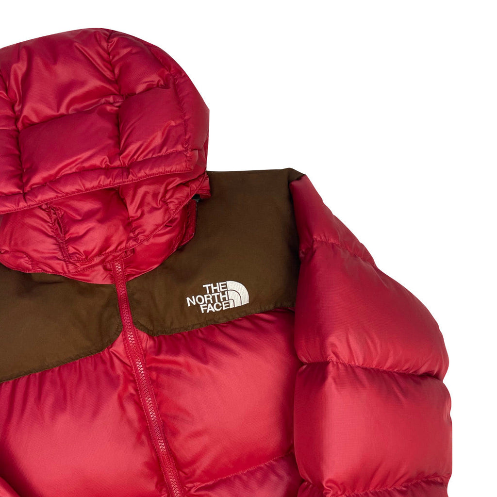 Women’s The North Face Red & Brown Baltoro Puffer Jacket NO HOOD