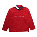 Tommy Hilfiger Dark Red 1/4 Zip Fleece Jumper