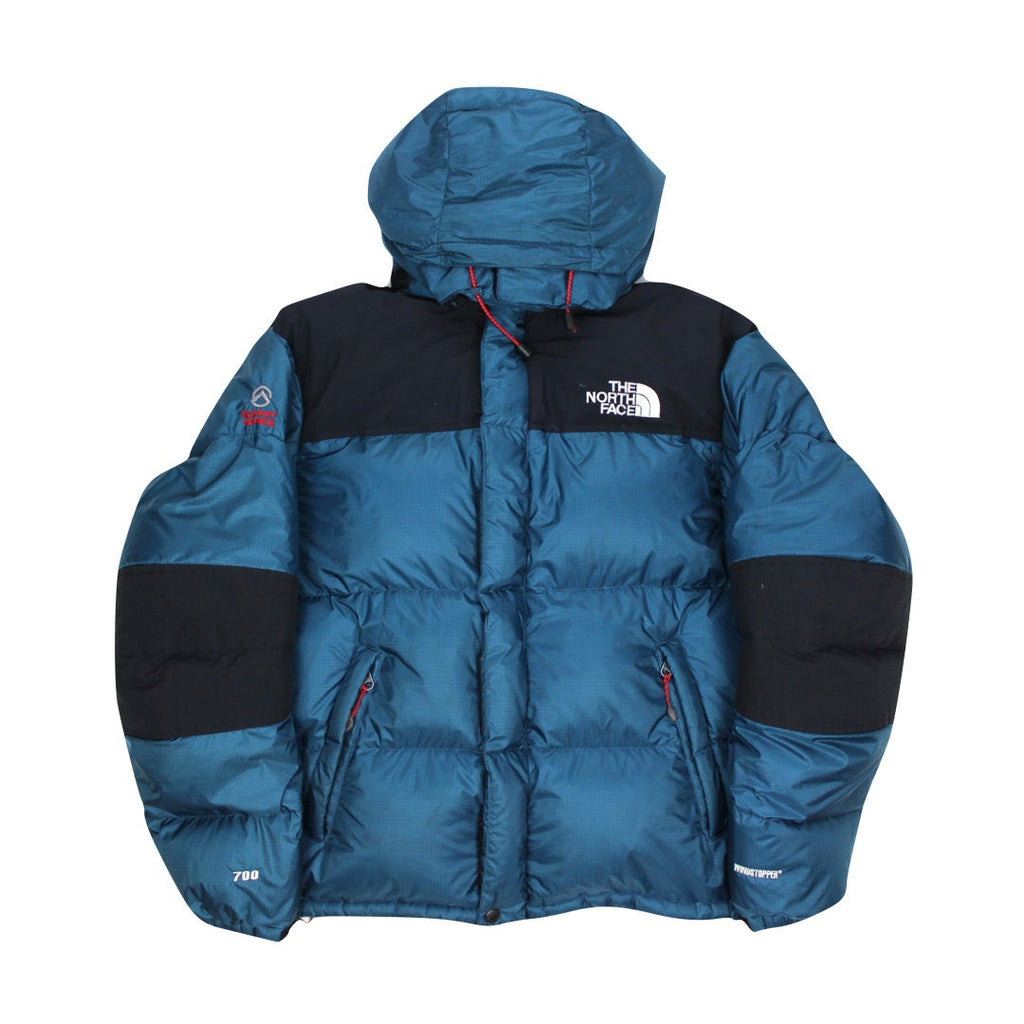 The North Face Teal Blue Baltoro Puffer Jacket NO HOOD