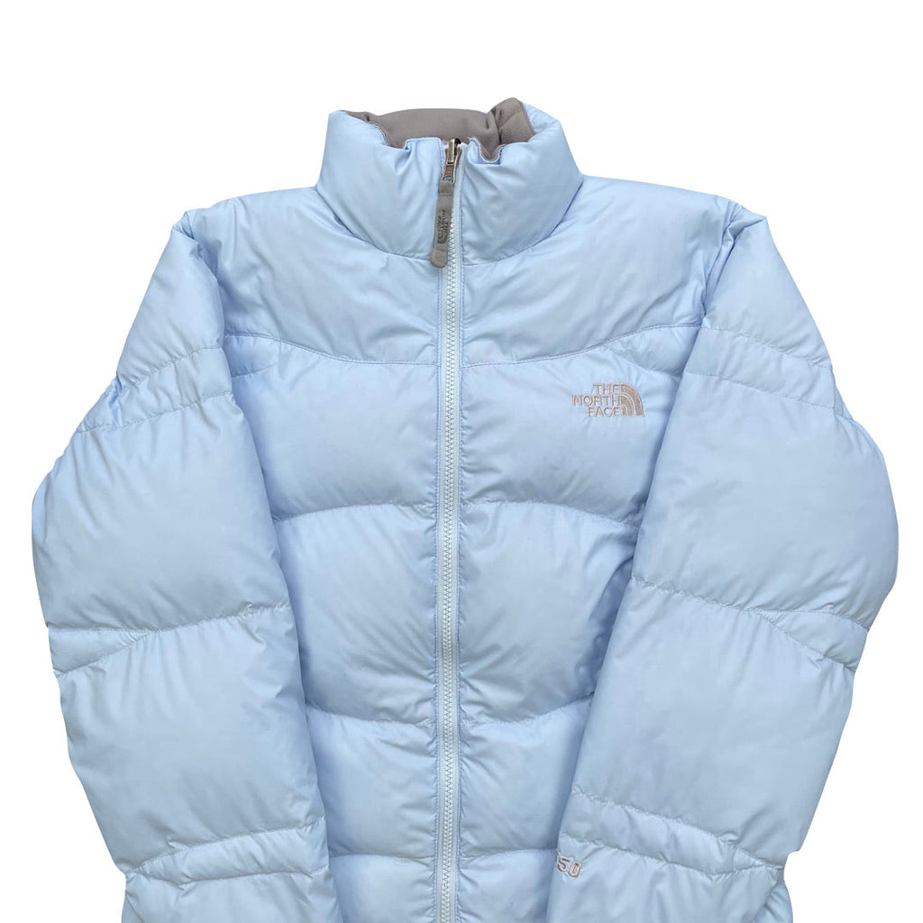 The North Face Womens Baby Blue Puffer Jacket