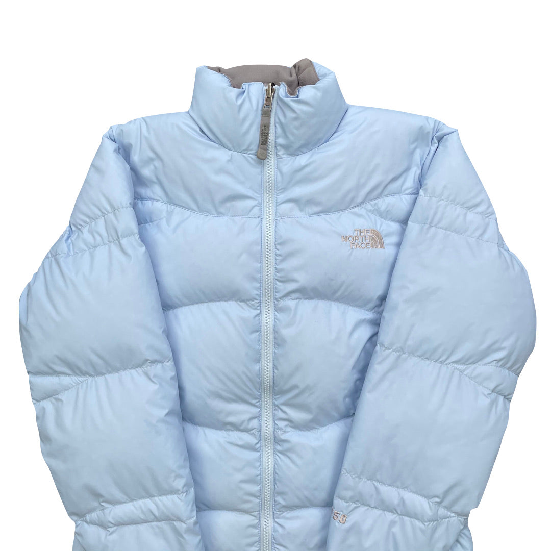 The North Face Womens Baby Blue Puffer Jacket
