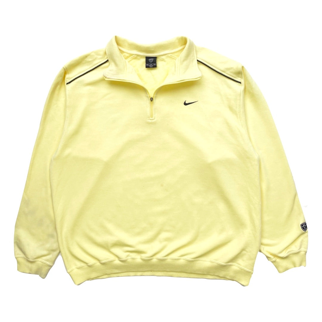 Nike Yellow 1/4 Zip Sweatshirt