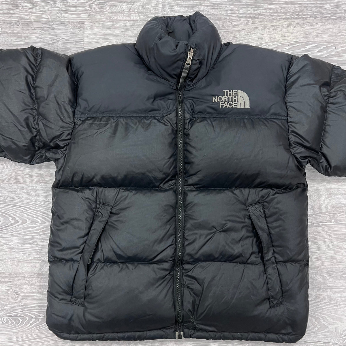 The North Face Black Puffer Jacket WITH REPAIR