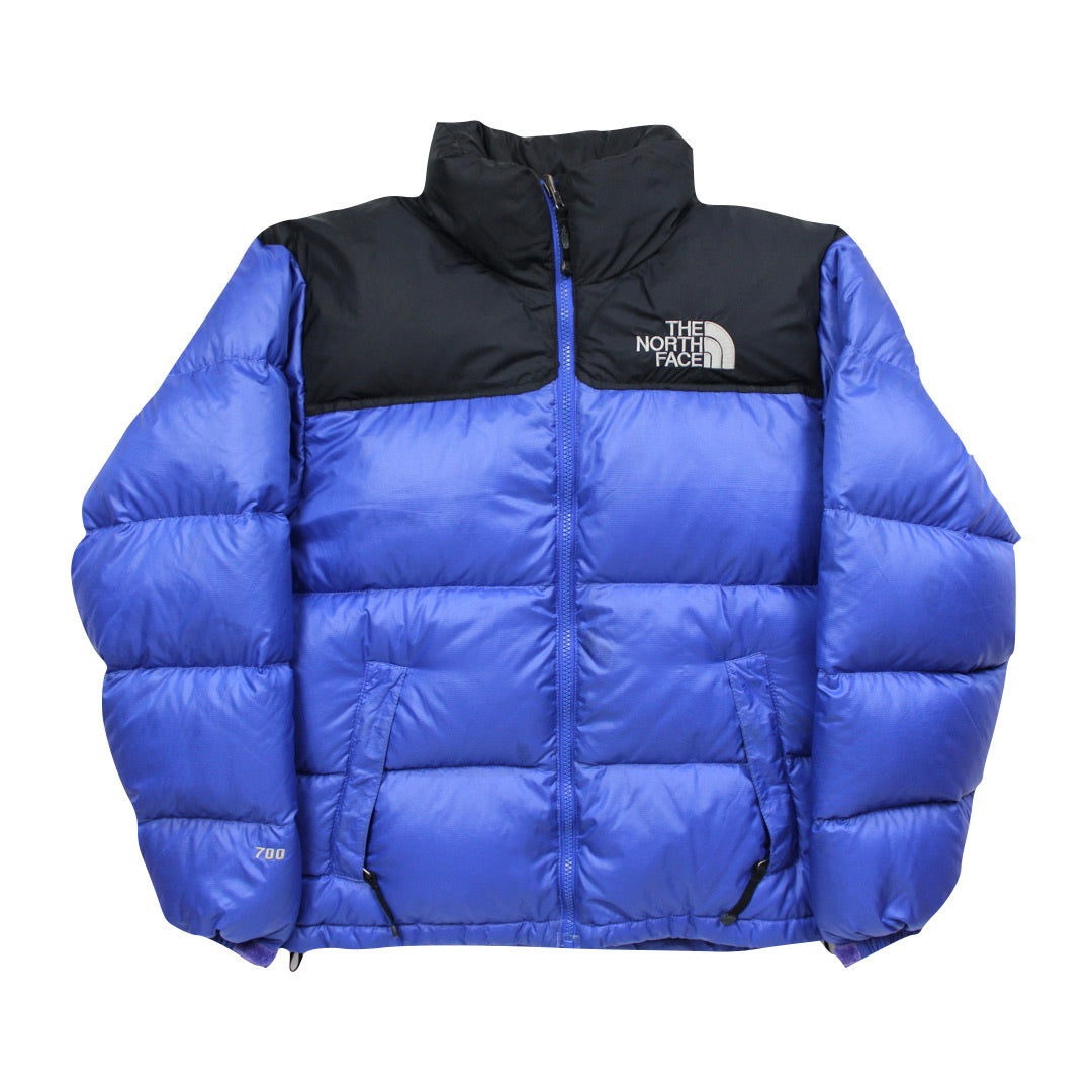 The North Face Light Purple Puffer Jacket WITH STAIN & REPAIR