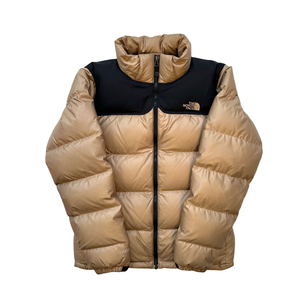 The North Face Women's Light Brown / Gold Puffer Jacket