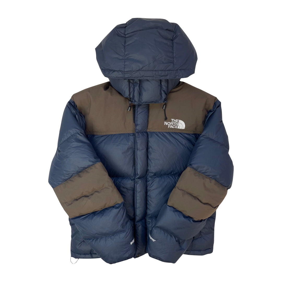 The North Face Navy Blue & Brown Baltoro Puffer Jacket
