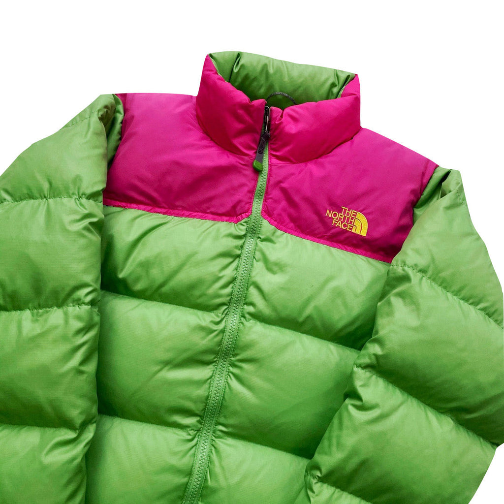 The North Face Women's Lime Green & Pink Puffer Jacket