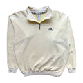 Adidas Light Beige/Brown 1/4 Zip Sweatshirt