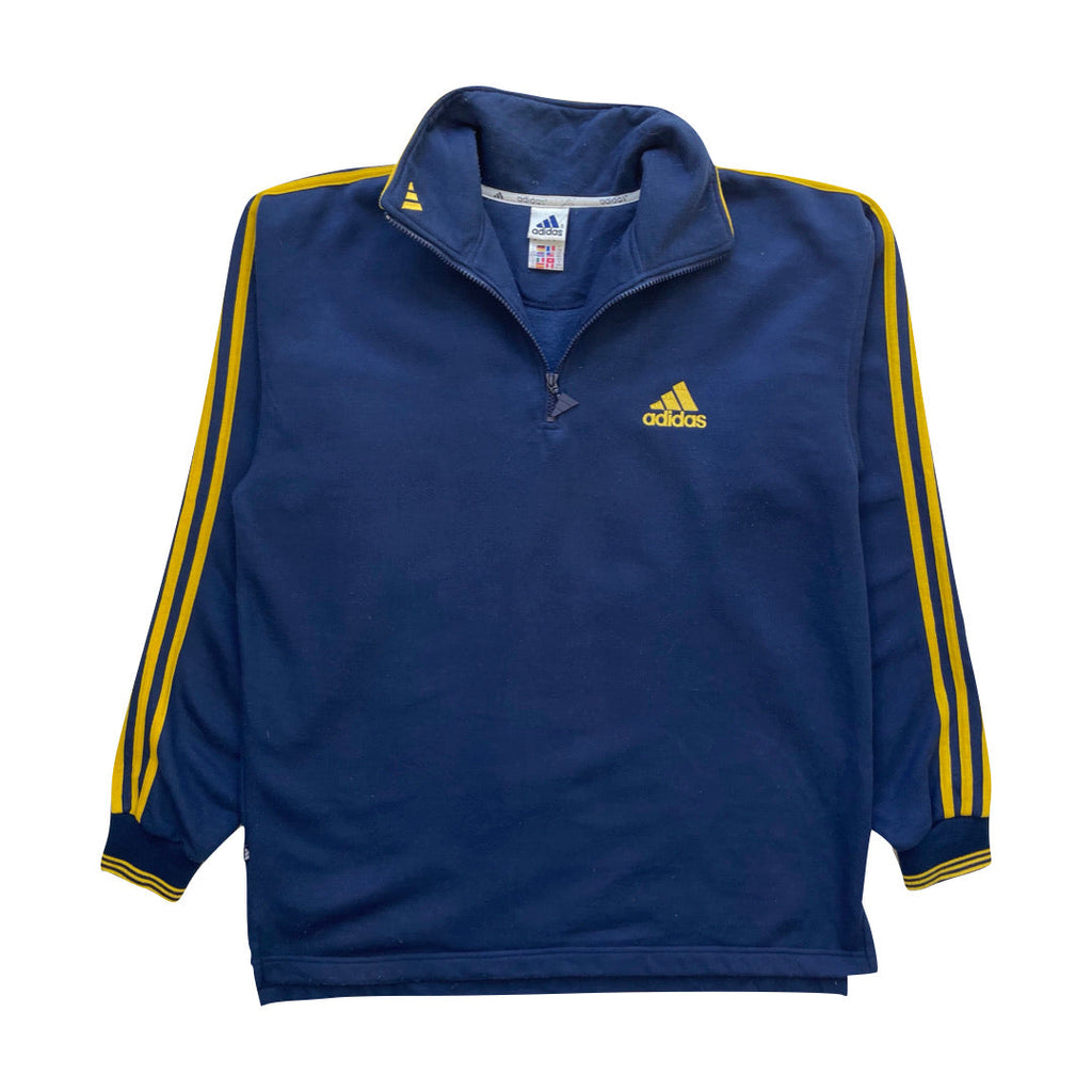 Adidas Navy Blue 1/4 Zip Sweatshirt