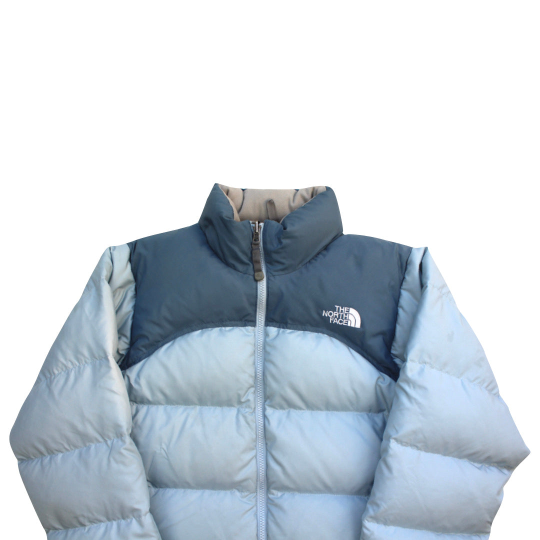 The North Face Womens Baby Blue Puffer Jacket