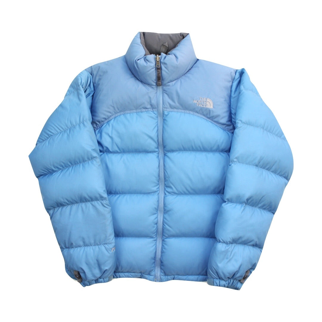 The North Face Womens Baby Blue Puffer Jacket