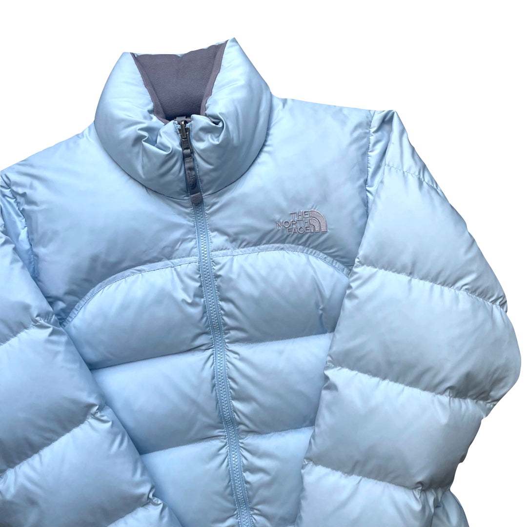 The North Face Womens Baby Blue Puffer Jacket