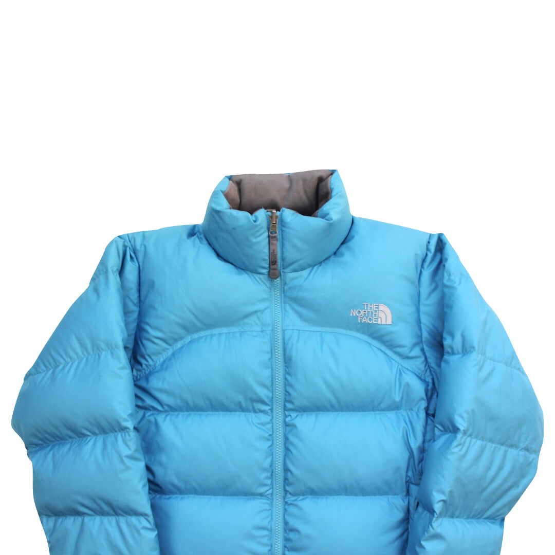 The North Face Womens Baby Blue Puffer Jacket