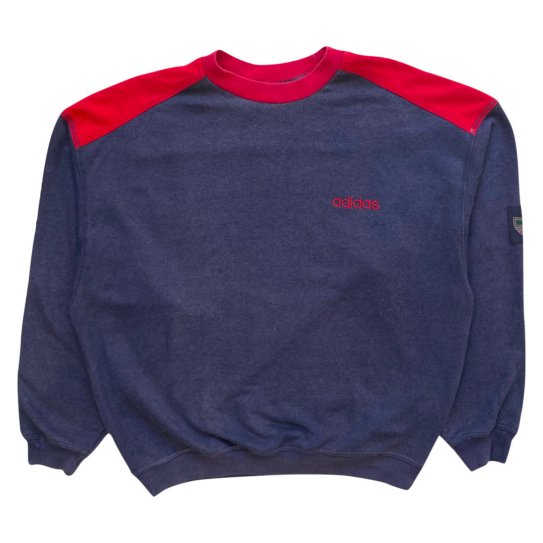 Adidas Navy Blue & Red Sweatshirt